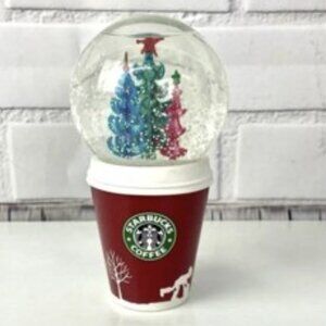 STARBUCKS Red Cup 2006 Christmas Holiday Snow Globe - Not The ORNAMENT